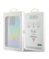 Guess IML Iridescent MagSafe case for iPhone 15 Pro - turquoise