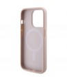 Guess Saffiano MagSafe case for iPhone 15 Pro - pink