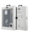 Karl Lagerfeld Crossbody Saffiano Metal Pin Karl & Choupette case for iPhone 15 Pro - black