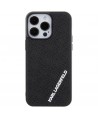 Karl Lagerfeld 3D Rubber Multi Logo case for iPhone 15 Pro Max - black