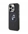 Karl Lagerfeld Karl&Choupette Glitter MagSafe case for iPhone 15 Pro - black