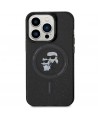 Karl Lagerfeld Karl&Choupette Glitter MagSafe case for iPhone 15 Pro - black