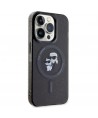Karl Lagerfeld Karl&Choupette Glitter MagSafe case for iPhone 15 Pro - black