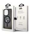 Karl Lagerfeld Karl&Choupette Glitter MagSafe case for iPhone 15 Pro - black