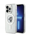 Karl Lagerfeld Karl&Choupette Glitter MagSafe case for iPhone 15 Pro - transparent