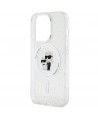 Karl Lagerfeld Karl&Choupette Glitter MagSafe case for iPhone 15 Pro - transparent