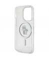 Karl Lagerfeld Karl&Choupette Glitter MagSafe case for iPhone 15 Pro - transparent