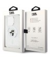 Karl Lagerfeld Karl&Choupette Glitter MagSafe case for iPhone 15 Pro - transparent