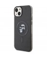 Karl Lagerfeld Karl&Choupette Glitter MagSafe case for iPhone 15 - black