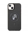 Karl Lagerfeld Karl&Choupette Glitter MagSafe case for iPhone 15 - black