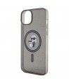 Karl Lagerfeld Karl&Choupette Glitter MagSafe case for iPhone 15 - black