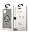 Karl Lagerfeld Karl&Choupette Glitter MagSafe case for iPhone 15 - black