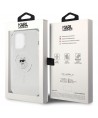 Karl Lagerfeld IML Choupette MagSafe case for iPhone 15 Pro Max - transparent