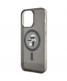 Karl Lagerfeld Karl&Choupette Glitter MagSafe case for iPhone 15 Pro Max - black