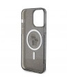 Karl Lagerfeld Karl&Choupette Glitter MagSafe case for iPhone 15 Pro Max - black