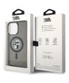 Karl Lagerfeld Karl&Choupette Glitter MagSafe case for iPhone 15 Pro Max - black