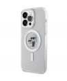 Karl Lagerfeld Karl&Choupette Glitter MagSafe case for iPhone 15 Pro Max - transparent