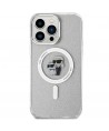 Karl Lagerfeld Karl&Choupette Glitter MagSafe case for iPhone 15 Pro Max - transparent
