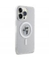 Karl Lagerfeld Karl&Choupette Glitter MagSafe case for iPhone 15 Pro Max - transparent