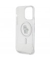 Karl Lagerfeld Karl&Choupette Glitter MagSafe case for iPhone 15 Pro Max - transparent