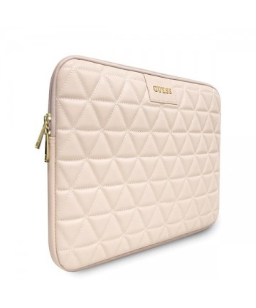 Guess Quilted cover for a 13" laptop - pink