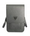 Guess Handbag GUWBSATMGR gray / gray Saffiano Triangle