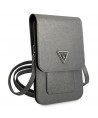 Guess Handbag GUWBSATMGR gray / gray Saffiano Triangle