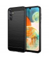 Carbon Case for Samsung Galaxy A14 5G flexible silicone carbon cover black