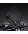 Carbon Case for Samsung Galaxy A14 5G flexible silicone carbon cover black