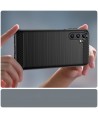 Carbon Case for Samsung Galaxy A14 5G flexible silicone carbon cover black