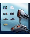 Joyroom fast car charger 5x USB 6.2 A with extension cable black (JR-CL03)