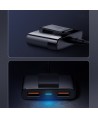 Joyroom fast car charger 5x USB 6.2 A with extension cable black (JR-CL03)