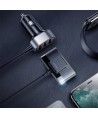 Joyroom fast car charger 5x USB 6.2 A with extension cable black (JR-CL03)