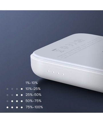Joyroom JR-W020 Powerbank 20W 10000mAh MagSafe + USB-C - USB-C cable 0.25m - white