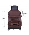 Car organizer for the seat foldable shelf mini car table beige