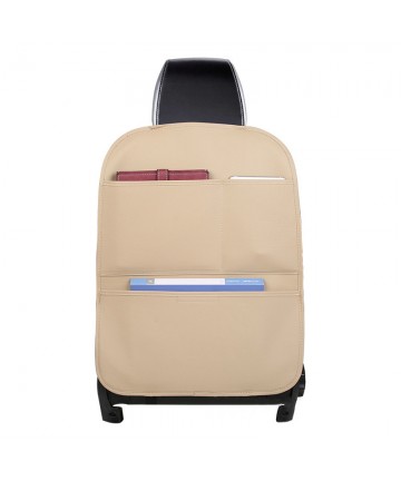 Car organizer for armchair seat beige