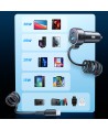 Joyroom JR-CL07 72W 3-in-1 Car Charger with 1.6m USB-C Cable – Black