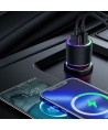 Joyroom car charger 2 x USB with backlight 24W black (JR-CL10)