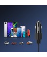 Joyroom car charger 2 x USB with backlight 24W black (JR-CL10)