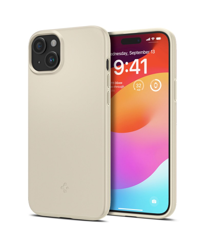 Spigen Thin Fit iPhone 15 Plus Case - Beige