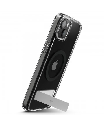 Spigen Ultra Hybrid S MagSafe Case with Stand for iPhone 15 - Black