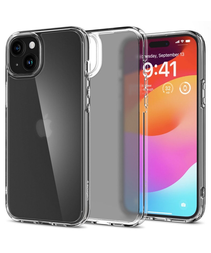 Spigen Ultra Hybrid Case for iPhone 15 Plus - Clear Matte