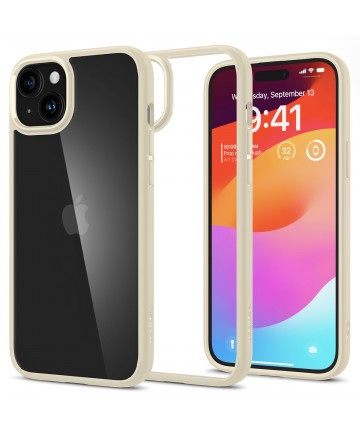 Spigen Ultra Hybrid iPhone 15 Plus Case - Beige