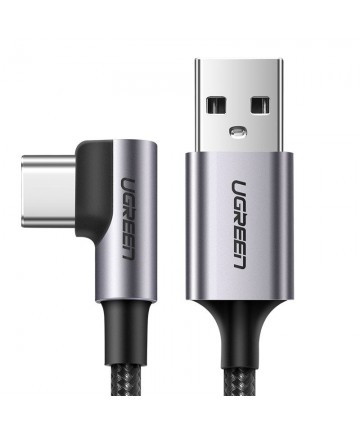 Ugreen angle cable USB - USB Type C 2m 3A gray (50942)