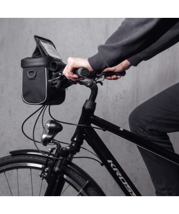 Wozinsky Handlebar Bag Bike Shoulder Bag Black (WBHBB-01)