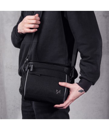 Wozinsky Handlebar Bag Bike Shoulder Bag Black (WBHBB-01)