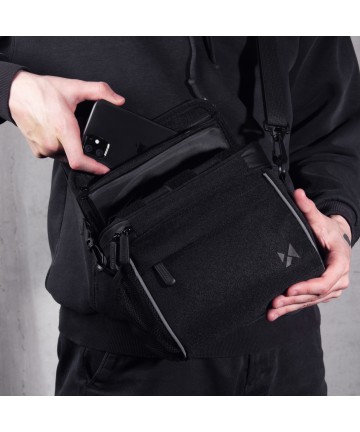 Wozinsky Handlebar Bag Bike Shoulder Bag Black (WBHBB-01)