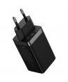GaN 2xUSB C 1xUSB 65W fast charger Baseus GaN5 Pro + USB C - USB C 100W cable - black