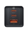 GaN 2xUSB C 1xUSB 65W fast charger Baseus GaN5 Pro + USB C - USB C 100W cable - black
