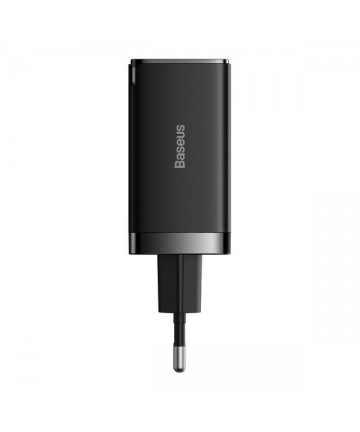 GaN 2xUSB C 1xUSB 65W fast charger Baseus GaN5 Pro + USB C - USB C 100W cable - black